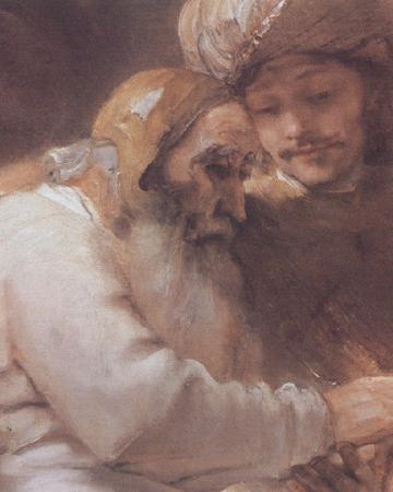 REMBRANDT Harmenszoon van Rijn Facob blessing the Sons of Foseph (mk33) Sweden oil painting art